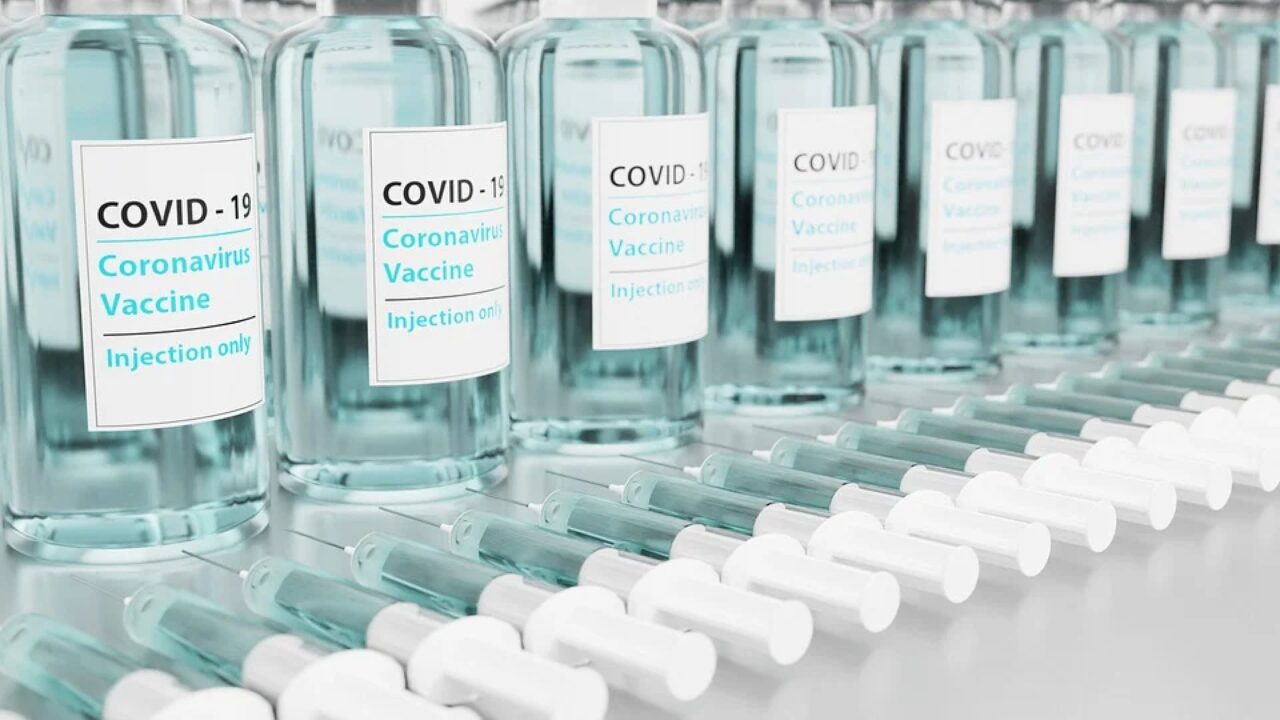 Botes con la vacuna contra el coronavirus