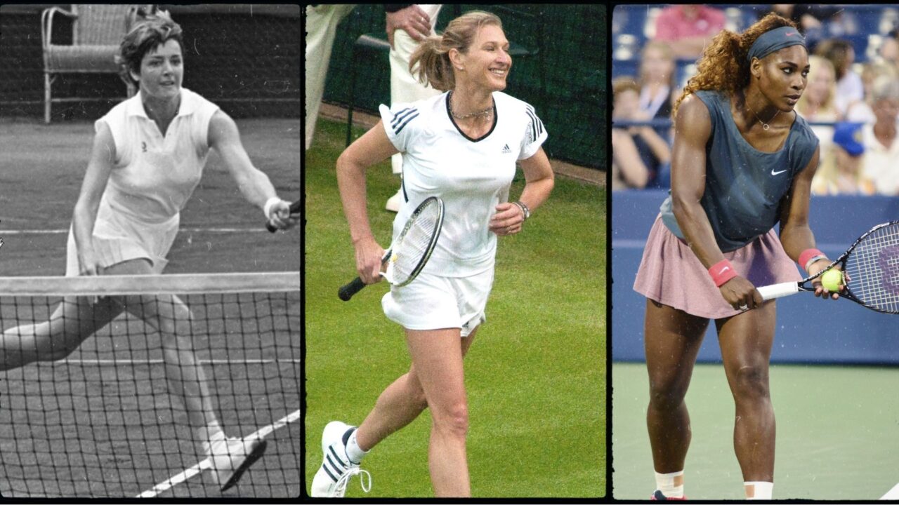 Collage de tenistas con más Grand Slam de la historia - Fotos de Wikipedia